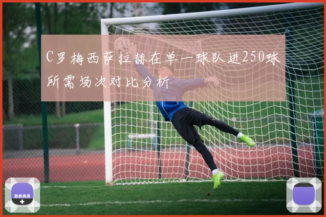 C罗梅西萨拉赫在单一球队进250球所需场次对比分析
